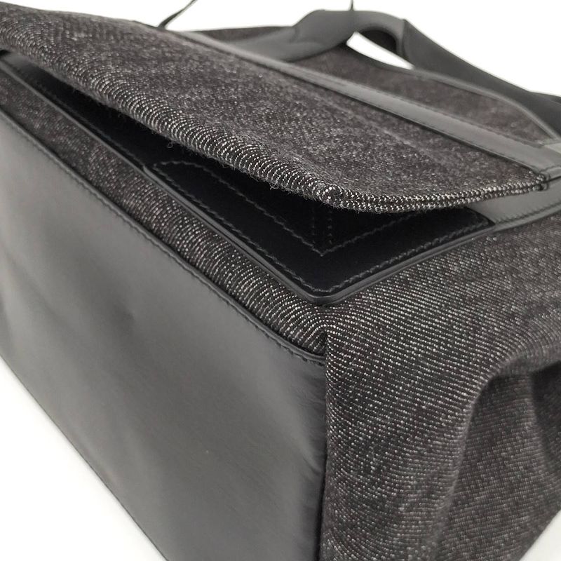 Balenciaga Navy Cabas Su M Tote Bag with Pouch Black Series 339936