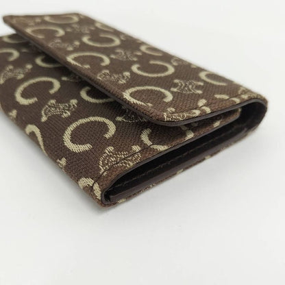 Celine 6-Link Key Case Macadam Canvas Brown