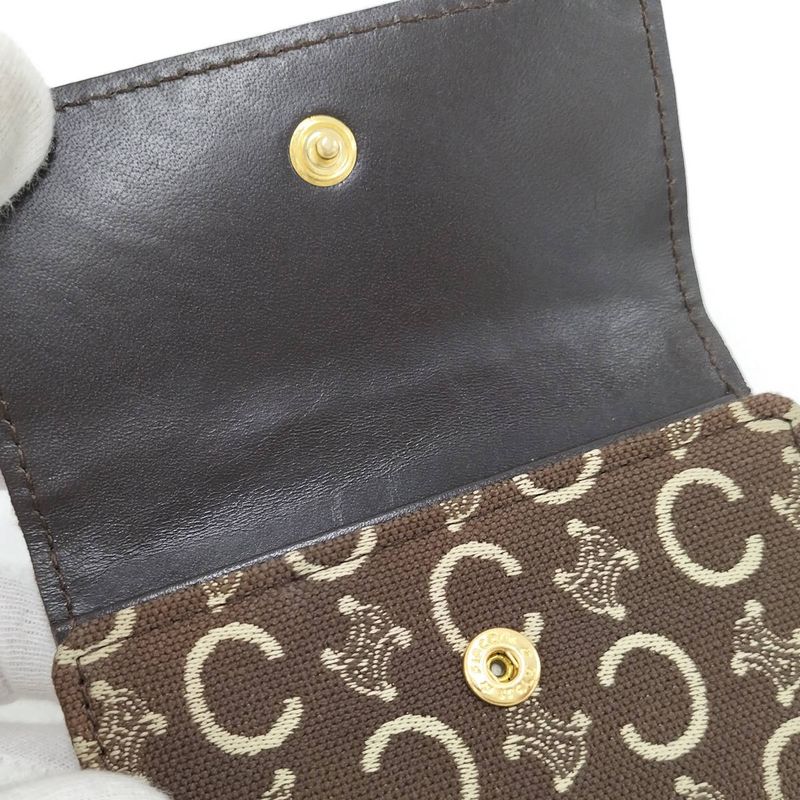 Celine 6-Link Key Case Macadam Canvas Brown