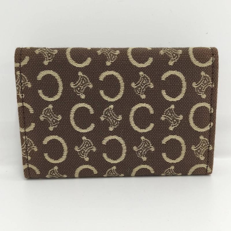 Celine 6-Link Key Case Macadam Canvas Brown
