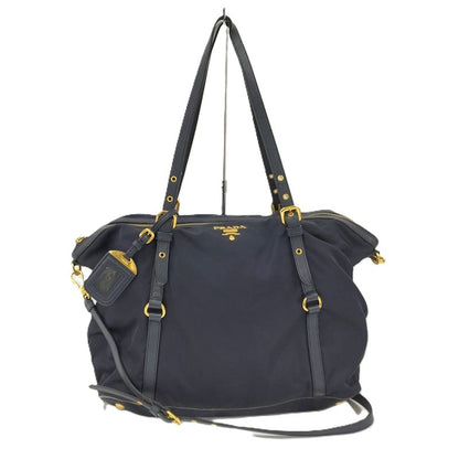 Prada 2 Way Shoulder Bag Nylon Navy 1bg253