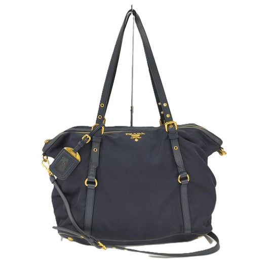 Prada 2 Way Shoulder Bag Nylon Navy 1bg253