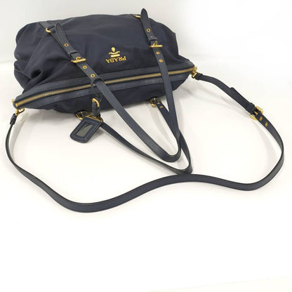 Prada 2 Way Shoulder Bag Nylon Navy 1bg253