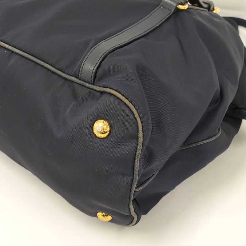 Prada 2 Way Shoulder Bag Nylon Navy 1bg253