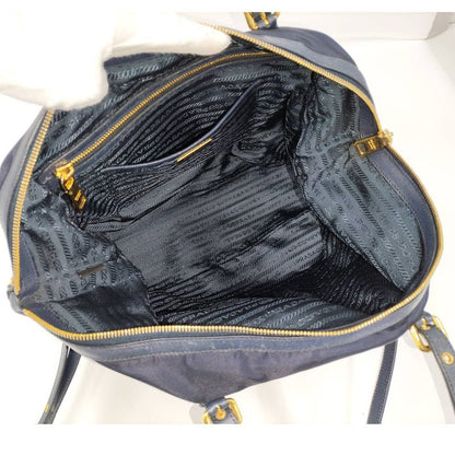 Prada 2 Way Shoulder Bag Nylon Navy 1bg253