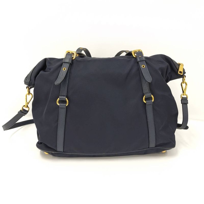 Prada 2 Way Shoulder Bag Nylon Navy 1bg253