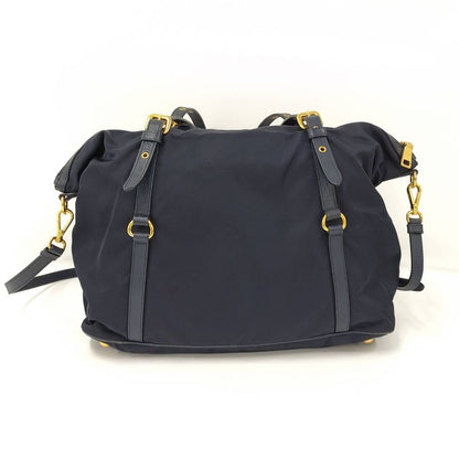 Prada 2 Way Shoulder Bag Nylon Navy 1bg253