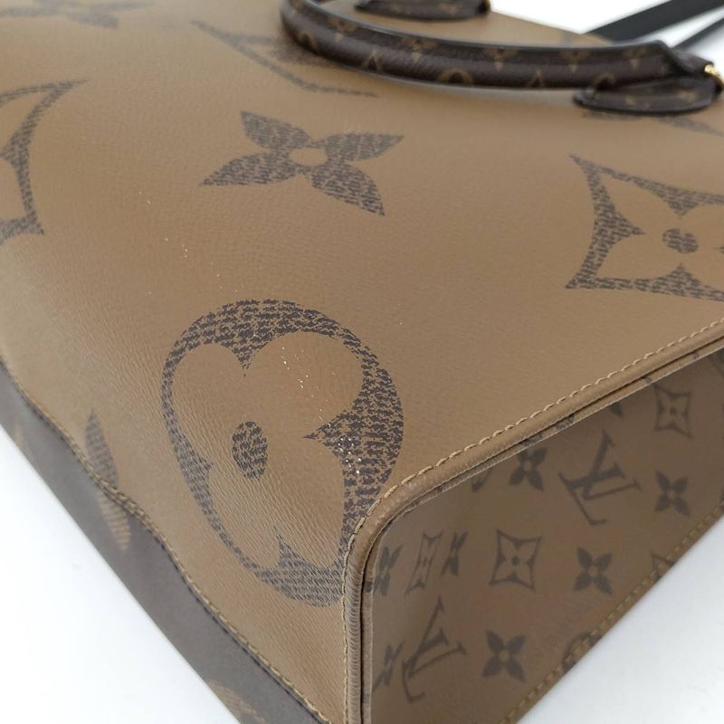 Louis Vuitton on the Go MM 2way Tote Bag Monogram Reverse M45321