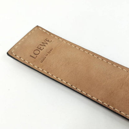 Loewe Bangle Anagram Print Leather Brown