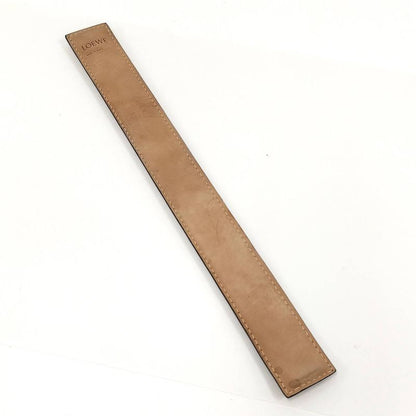 Loewe Bangle Anagram Print Leather Brown