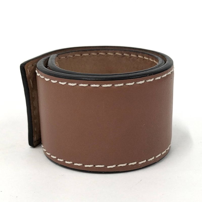 Loewe Bangle Anagram Print Leather Brown