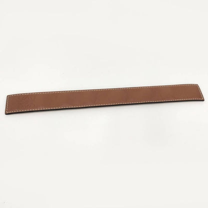 Loewe Bangle Anagram Print Leather Brown
