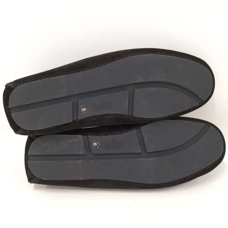 Gucci Loafers Horsebit Suede Black