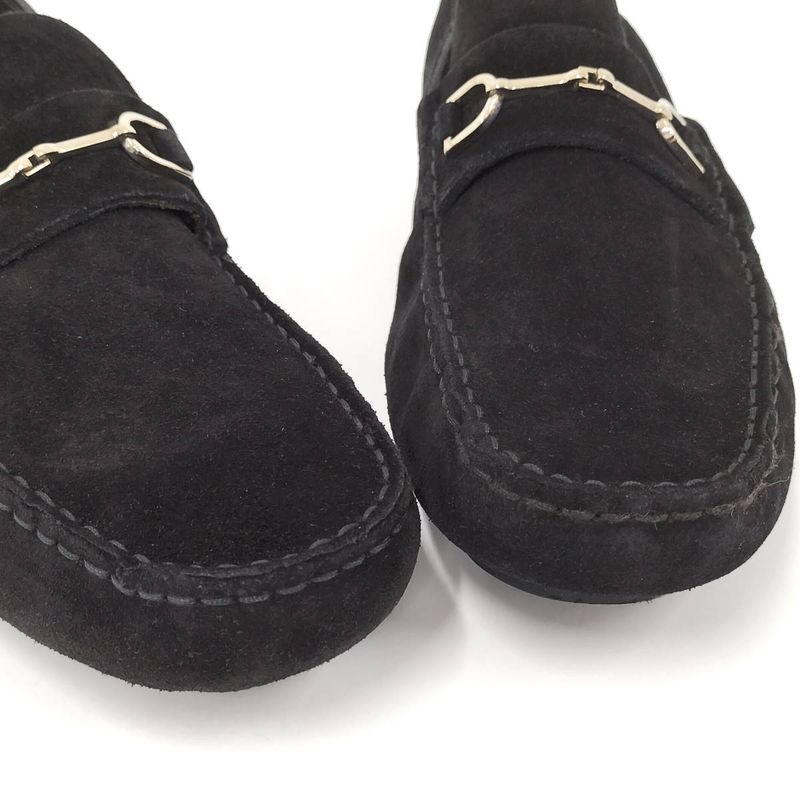 Gucci Loafers Horsebit Suede Black