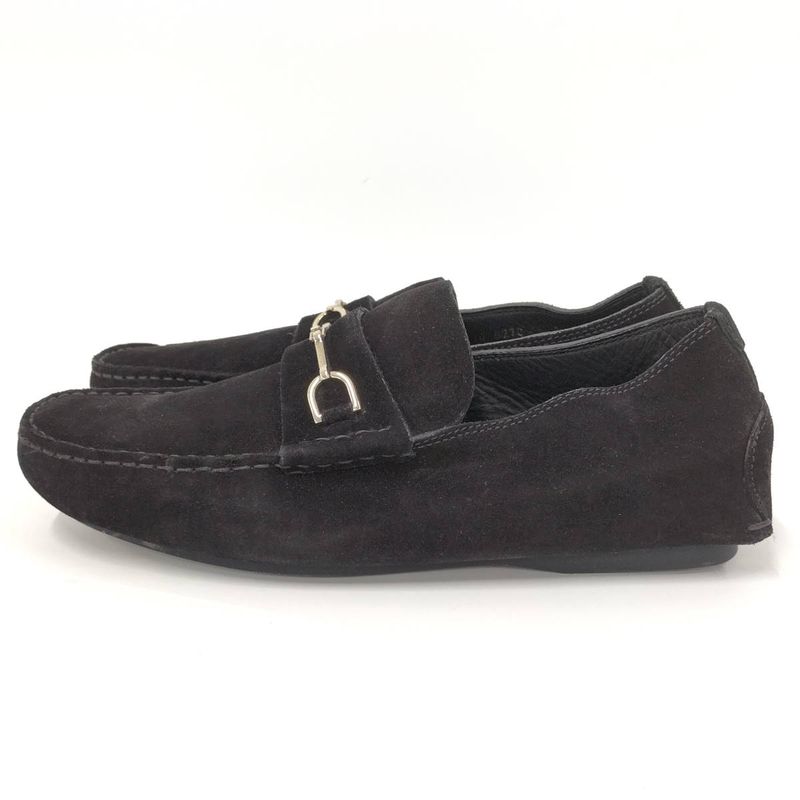 Gucci Loafers Horsebit Suede Black