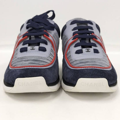 Chanel Sneakers Coco Mark Logo Women's Size 38 G34052