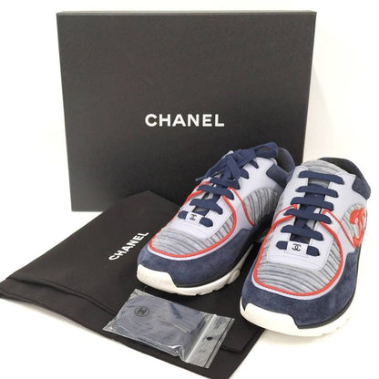 Chanel Sneakers Coco Mark Logo Women's Size 38 G34052