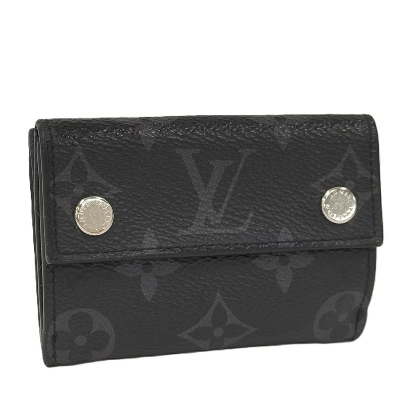 Louis Vuitton Discovery Compact Wallet Folded Monogram Eclipse M67630