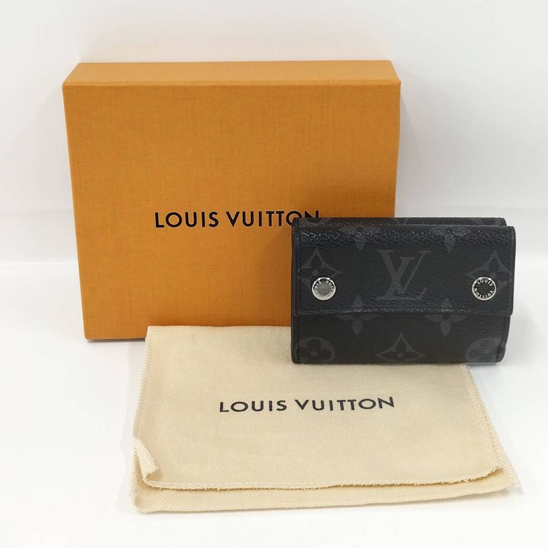 Louis Vuitton Discovery Compact Wallet Folded Monogram Eclipse M67630