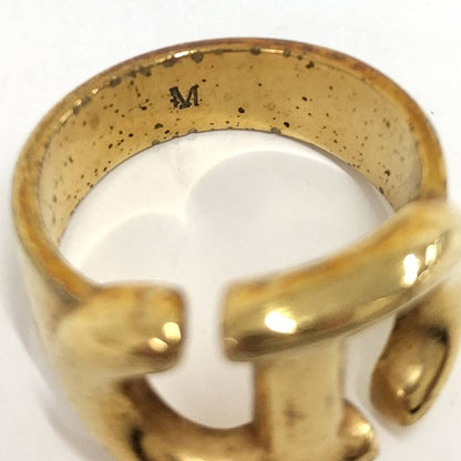 Christian Dior Ring CD Logo Plated GP Gold Size M