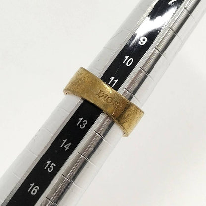 Christian Dior Ring CD Logo Plated GP Gold Size M