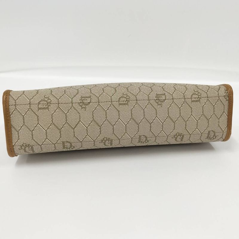 Dior Clutch Bag Second Bag Honeycomb Pattern Leather