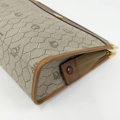 Dior Clutch Bag Second Bag Honeycomb Pattern Leather