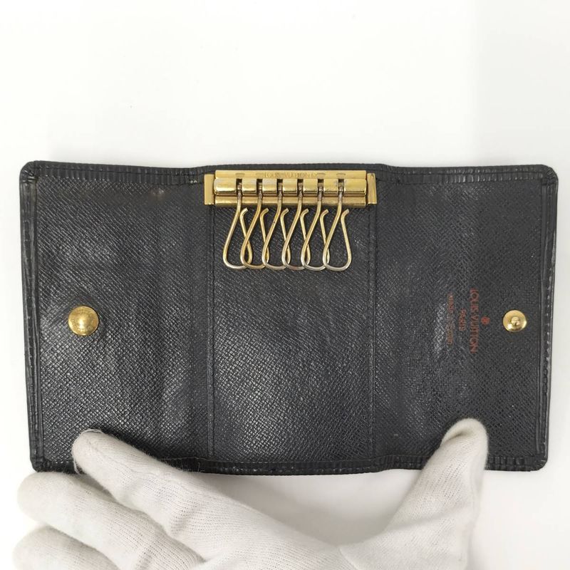 Louis Vuitton Multicles 6 6-Rib Key Case Epi Noir Black M63812