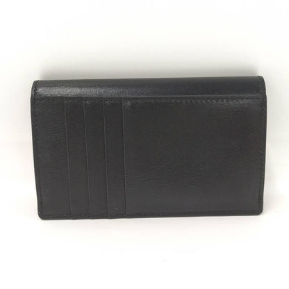 Celine Long Card Holder with Flap Leather Black 10p073dpv.38no