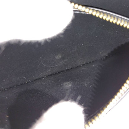 Celine Long Card Holder with Flap Leather Black 10p073dpv.38no