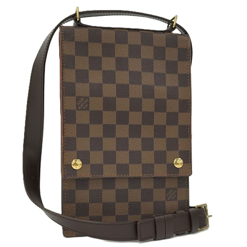 Louis Vuitton Portobello Shoulder Bag Damier Ebène N45271