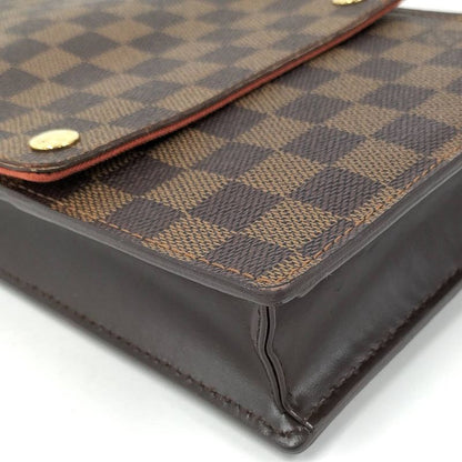 Louis Vuitton Portobello Shoulder Bag Damier Ebène N45271