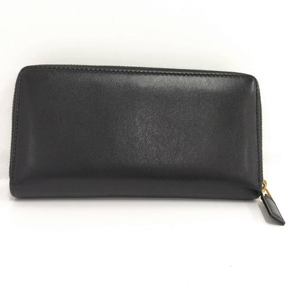 Gucci Round Zipper Long Wallet Leather Black 547591