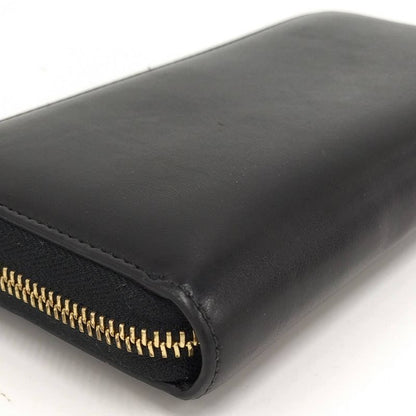 Gucci Round Zipper Long Wallet Leather Black 547591