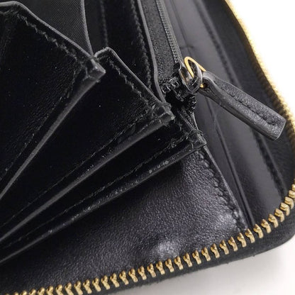 Gucci Round Zipper Long Wallet Leather Black 547591
