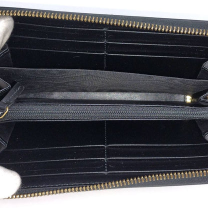 Gucci Round Zipper Long Wallet Leather Black 547591