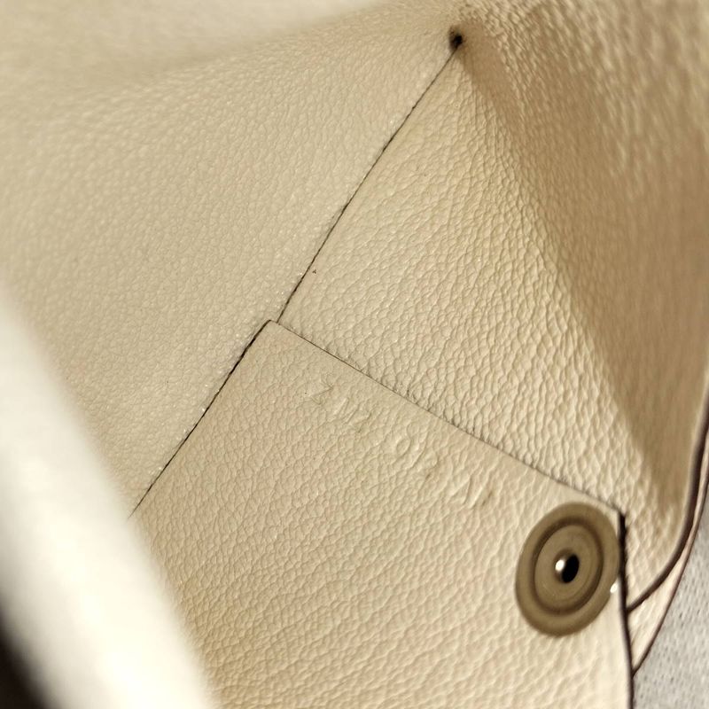 Hermes Coin Case Bastia Leather White Stamped Z