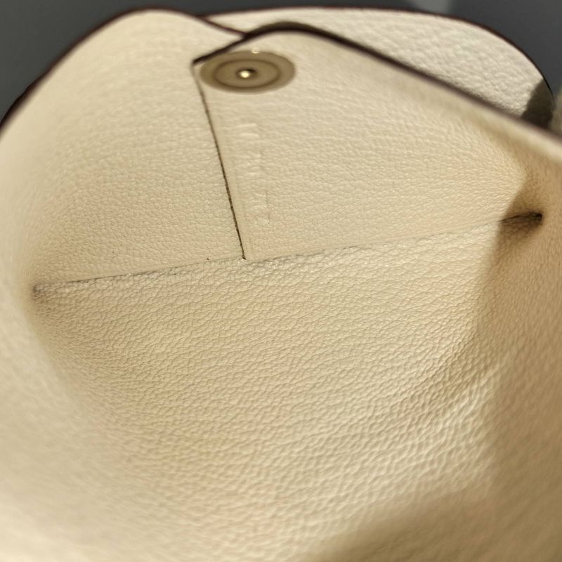 Hermes Coin Case Bastia Leather White Stamped Z