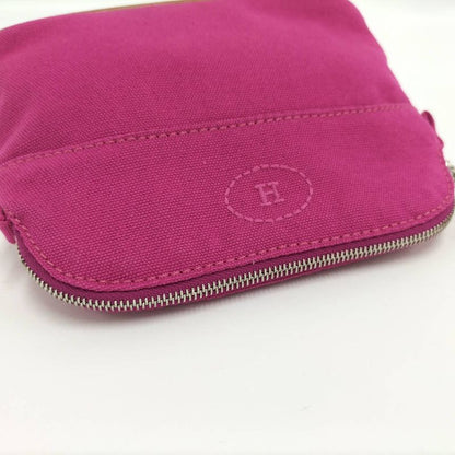 Hermes Bolide Pouch 16 Mini Canvas Pink