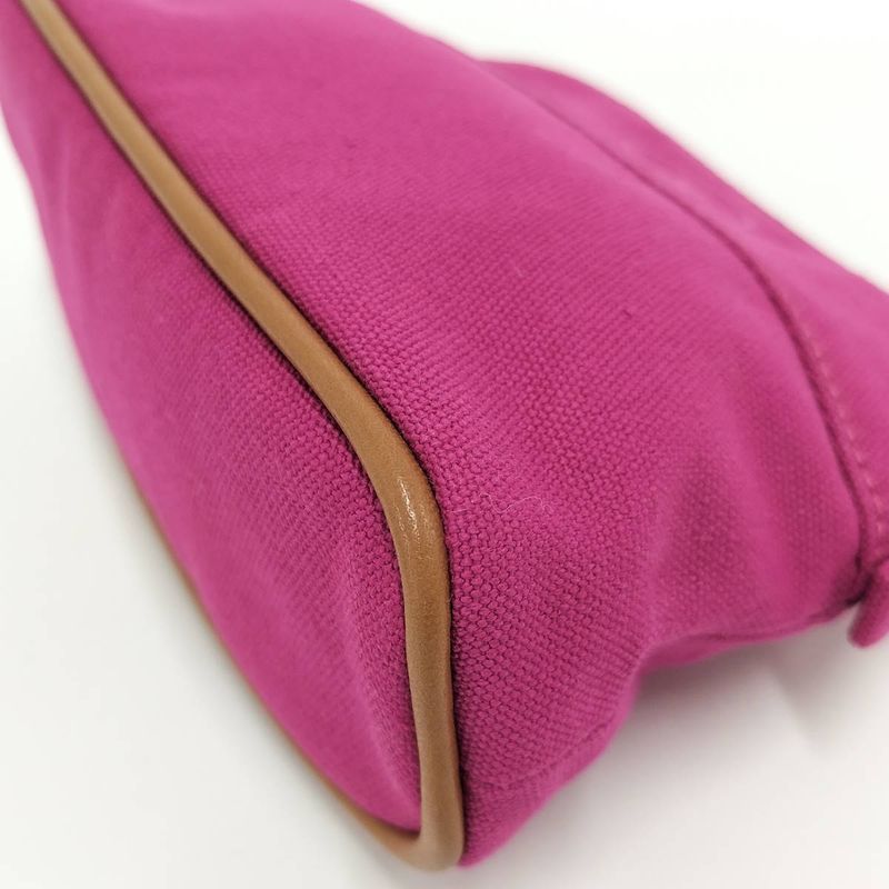 Hermes Bolide Pouch 16 Mini Canvas Pink