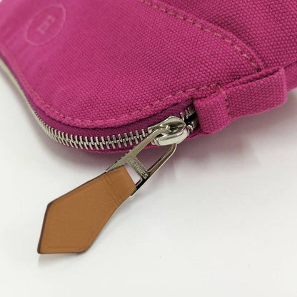Hermes Bolide Pouch 16 Mini Canvas Pink