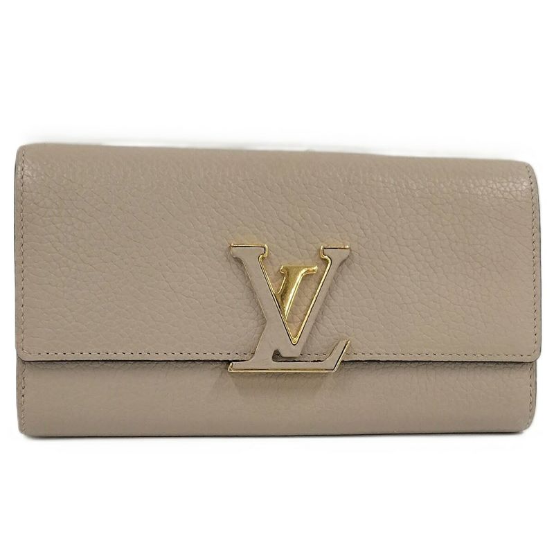 Louis Vuitton Portefeuille Capucines Long Fold Wallet Gallet Taurillon Leather