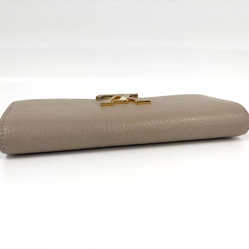 Louis Vuitton Portefeuille Capucines Long Fold Wallet Gallet Taurillon Leather