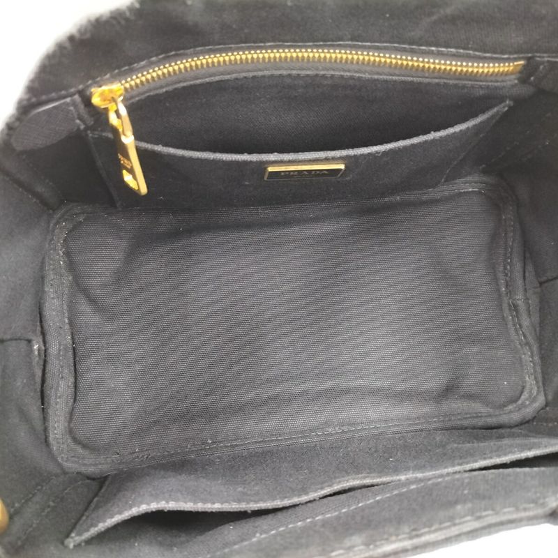 Prada Canapa Tote 2way Bag Canvas Black 1bg439