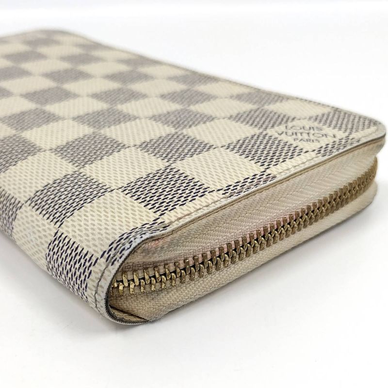 Louis Vuitton Zippy Wallet Round Zipper Long Wallet Damier Azure N60019