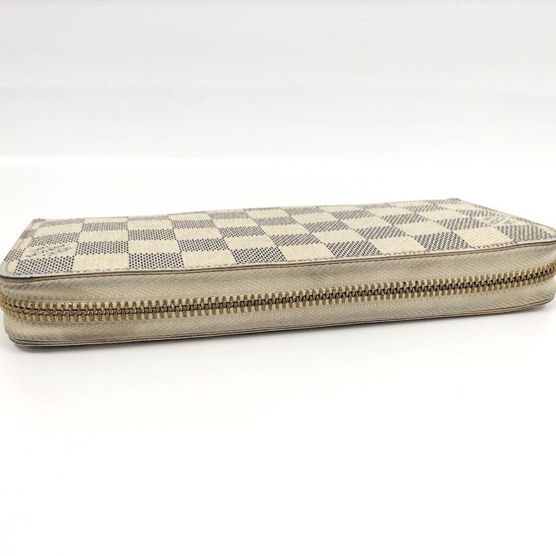 Louis Vuitton Zippy Wallet Round Zipper Long Wallet Damier Azure N60019