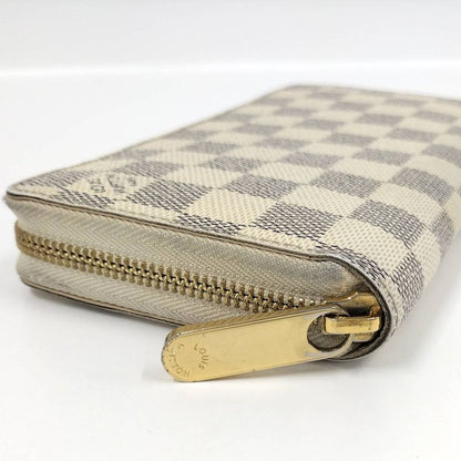 Louis Vuitton Zippy Wallet Round Zipper Long Wallet Damier Azure N60019