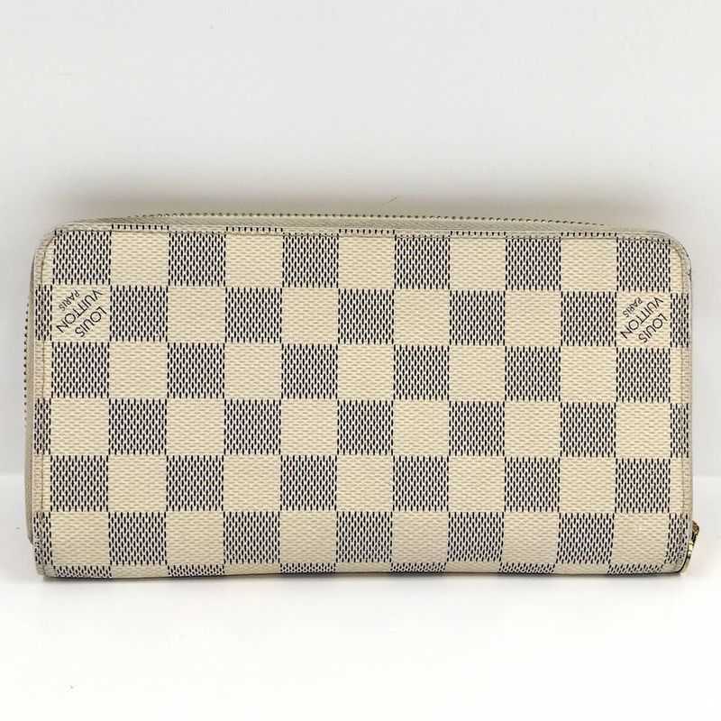 Louis Vuitton Zippy Wallet Round Zipper Long Wallet Damier Azure N60019