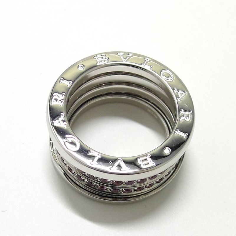 Bvlgari Bee Zero One Ring 750wg 18k White Gold White Gold Garnet Size 51 Approx