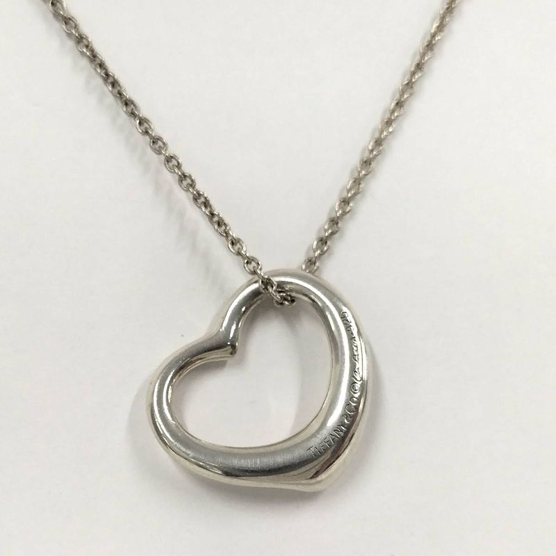 Tiffany & Co Necklace Open Heart Silver 925 Sv925